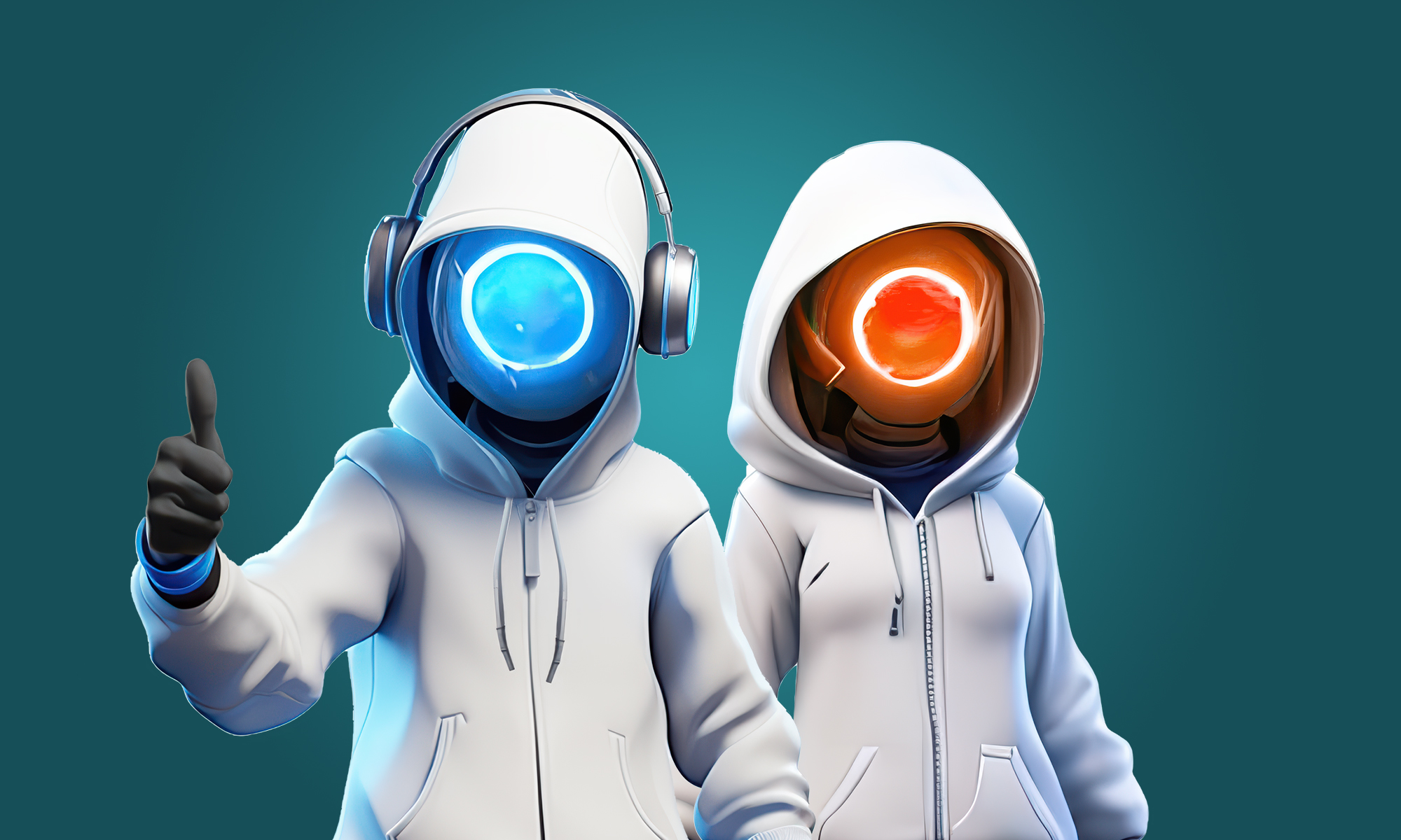 Budgetkampen - en blå och en röd avatar som hjälper till