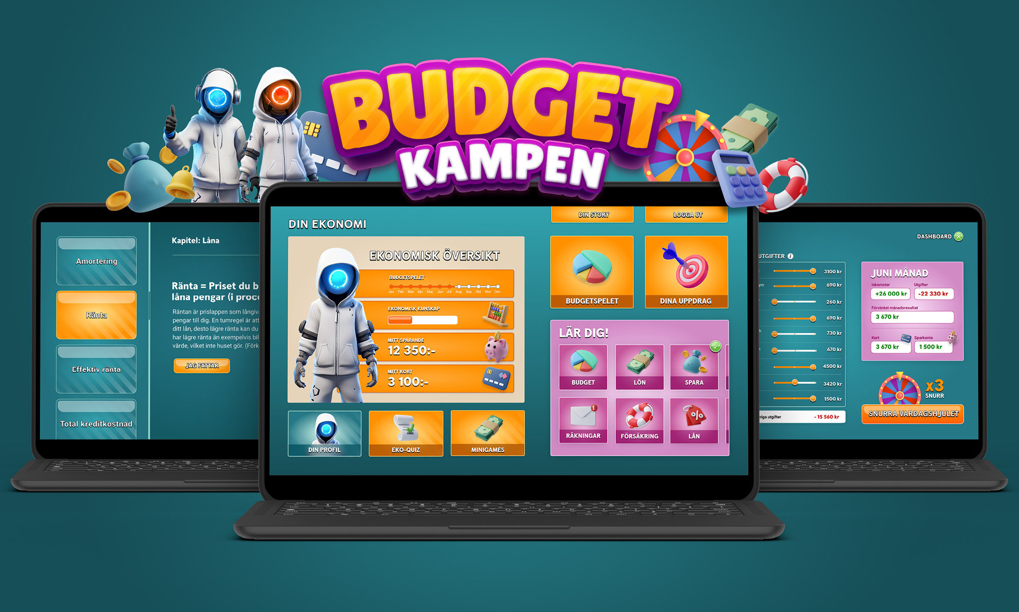 Budgetkampen - Ett gamifierat läromedel för att lära högstadieeleverna ännu mer om pengar