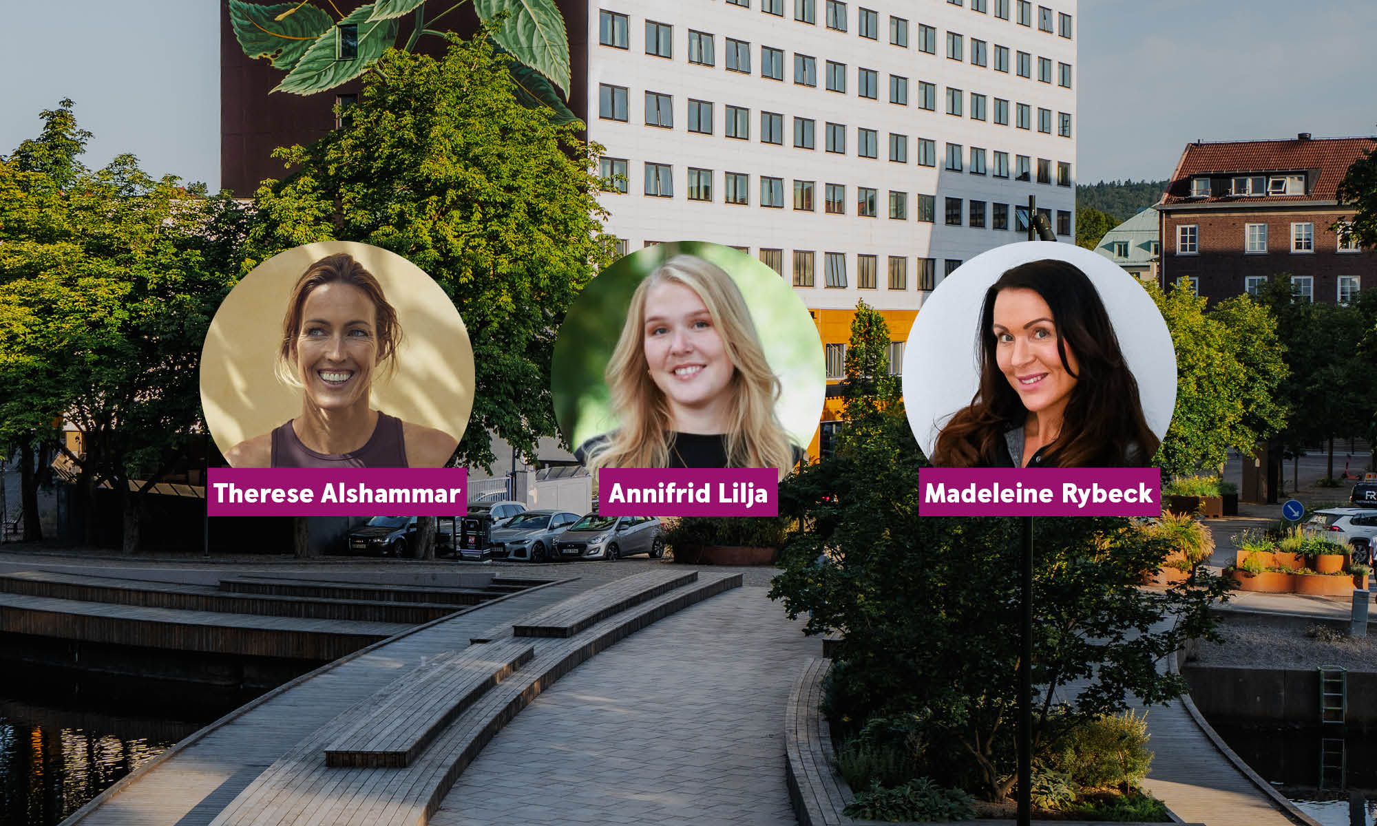 Föreläsningen Jämställd ekonomi i Borås och Svenljunga - Annifrid Lilja, Therese Alshammar och Madeleine Rybeck