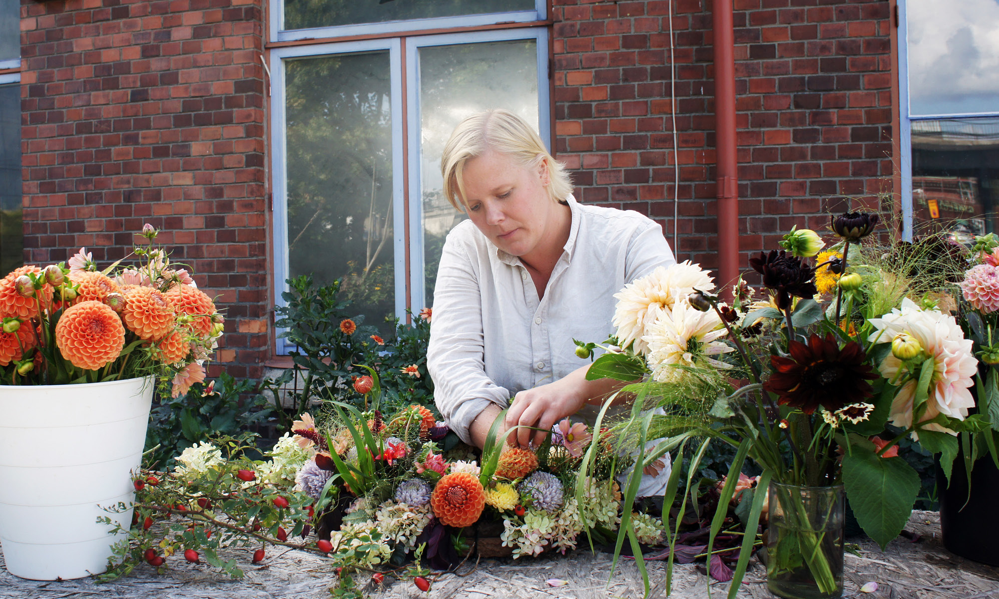 Frida Persson - ägare till Fridas Blomster