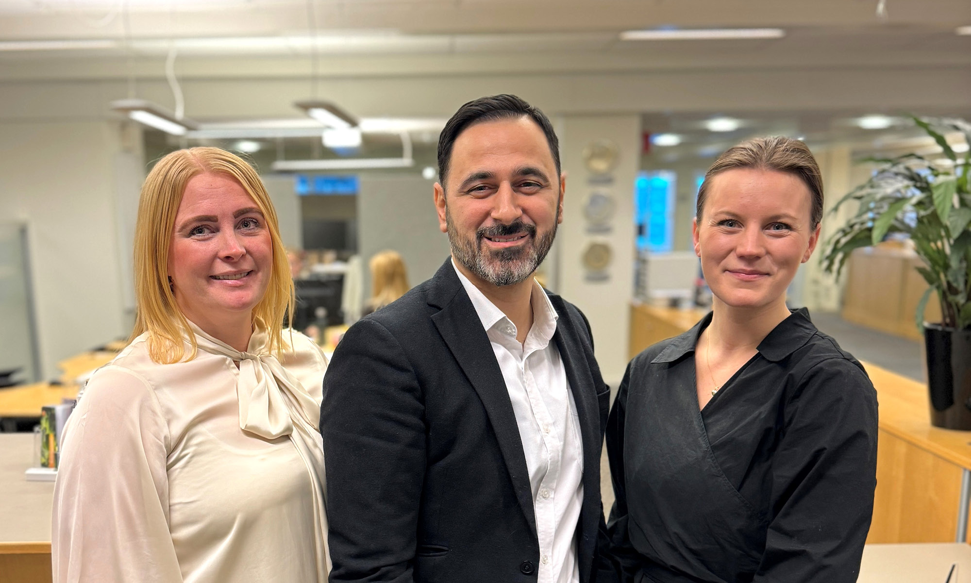 Team Småföretag: Sofia Björklund, Deli Berisha och Julia Sjöstrand